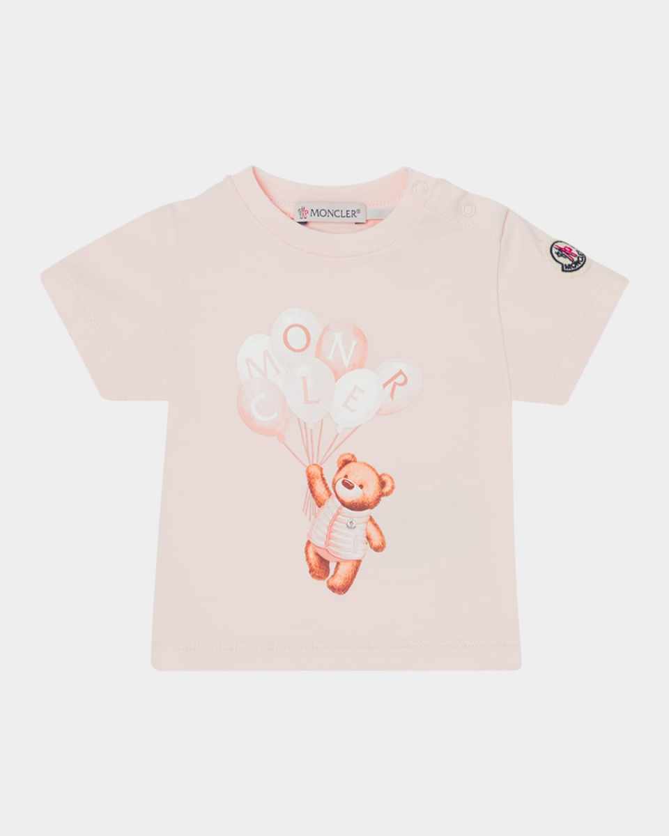 Girl's Bear with Balloons Graphic T-Shirt, Size 0M-18